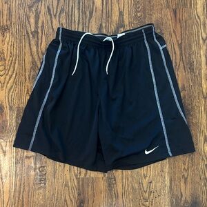 Nike Dri-fit Men's Black and White Athletic Shorts